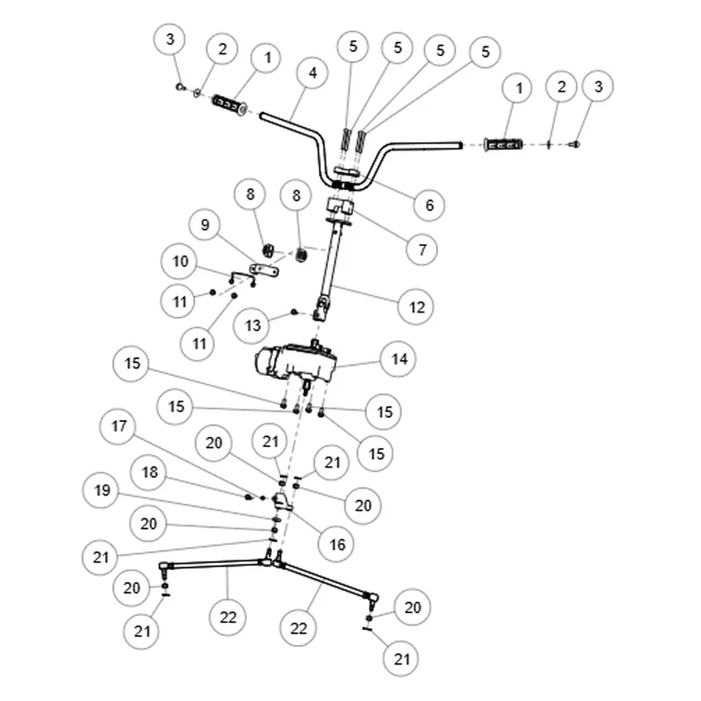 Сошка рульового валу ATV SEGWAY SNARLER AT5L/AT5L