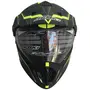 Шолом (мотард) Nenki MX-310, Matte Black Yellow (M)