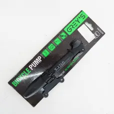 Насос велосипедний (алюм.корп.) (цил. 21х230 140PSI/8.3BAR) (ніпель,кріпл)