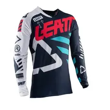Джерсі Leatt бірюзовий з білим L