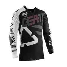 Джерсі Leatt чорний з білим 2XL