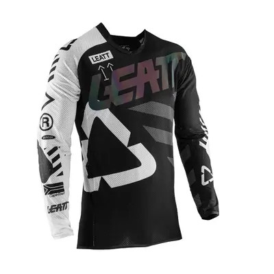 Джерсі Leatt чорний з білим 2XL