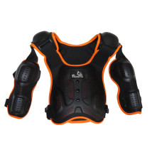 Моточерепаха з поясом і рукавами (дитяча) (чорний з помаранчевим) M