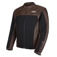 Мотокуртка Ridero YR JT-20-211 (шкіра коричнева) 5XL