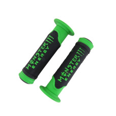 Ручки руля (л+п) (гріпси) 0001 Monster Energy зелений