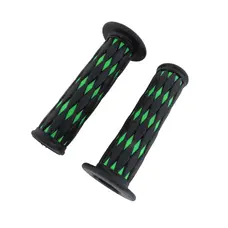 Ручки руля (л+п) (гріпси) SF619 чорний з зеленим Ручки руля (л+п) (гріпси) SF619 чорний з зеленим