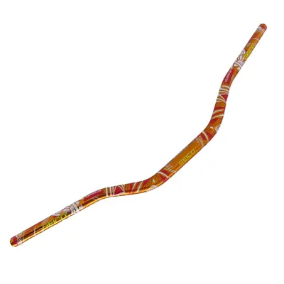 Руль алюмінієвий CNC 28 мм (помаранчевий-геометрія) "OTOM"