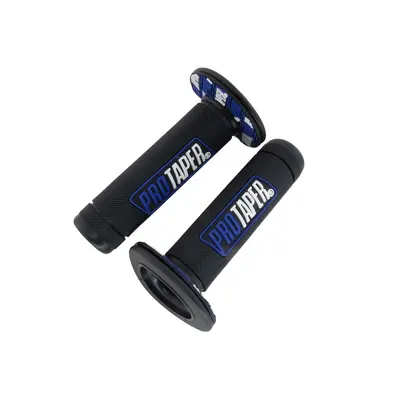 Ручки руля (л+п) (гріпси) PRO TAPER (mod:1) чорний з синім