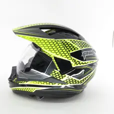 Шолом Geon 714 Дуал-спорт Trek Black Yellow XS (53-54)