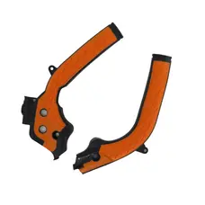 Захист рами (пластик) (л+п) "OTOM" (помаранчево-чорний)