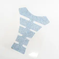 Наклейка на бак (20x16см) (стрази голубі)