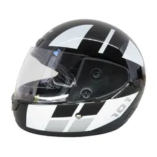 Шолом HF 101 Q237-W (чорний з білим) S