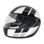 Шолом HF 101 Q237-W (чорний з білим) S