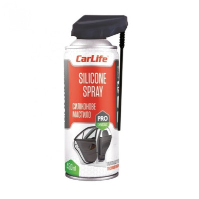 Мастило силіконове CarLife SILICONE SPRAY Professional (CF455) 450мл