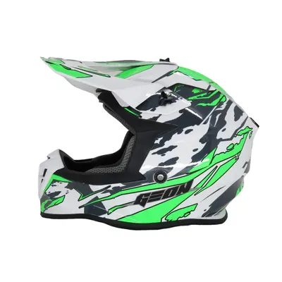 Шолом GEON 633 MX Крос GREN/GLOSS-WHITE XS (52-53)