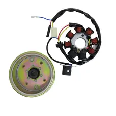 Генератор в зборі 50cc/4-т (CH) (QT-50/QT-26/QT-6A) (6+2 котушок)