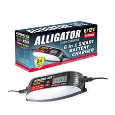 Інтелектуальний зарядний пристрій АКБ Alligator 6/12 В 2/4А для АКБ 1.2-120 А/год