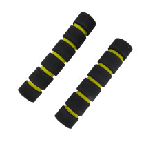 Гріпси важелів руля (л+п) KOMATCU (поролон) чорний з жовтим