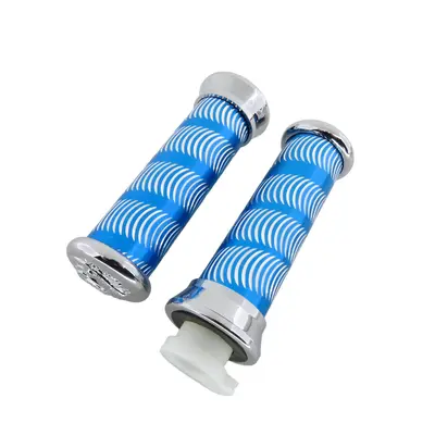 Ручки руля (л+п) (гріпси) ZX-320 синій