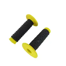 Ручки руля (л+п) (гріпси) PRO TAPER (mod:2) чорний з жовтим