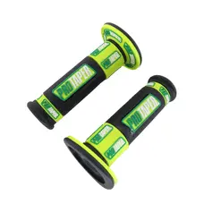 Ручки руля (л+п) (гріпси) PRO TAPER (mod:3) чорний з лаймовим