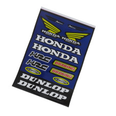 Наклейка HONDA (синя) А4