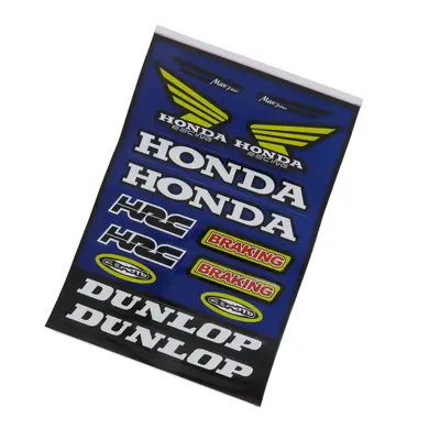 Наклейка HONDA (синя) А4