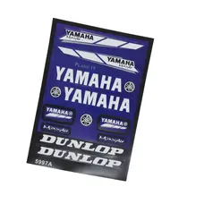 Наклейка YAMAHA синя Лист А4 (5997A)