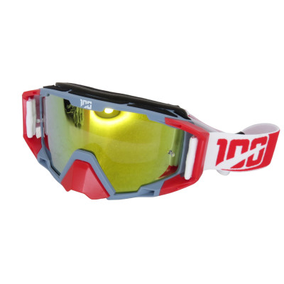 Окуляри 100 % (червоний з сірим)