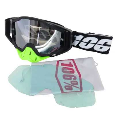 Окуляри 106% (чорний з лаймовим)