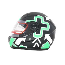 Шолом HF-909 Q242 (чорний) (дитячий закритий/біле скло) MotoTech