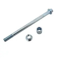 Вісь переднього колеса+втулка+гайка Musstang MT150-F FOSTI (FOXI)