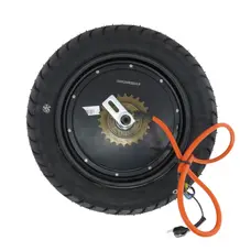 Диск задній з електродвигуном + Шина 3.00-10 1200W Fada N9