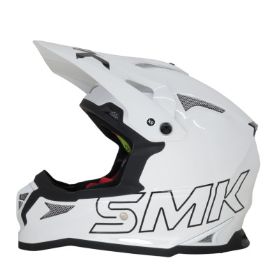 Шолом SMK ALLTERRA-S01 GL120 GLOSS WHITE (BLACK) 540мм XS