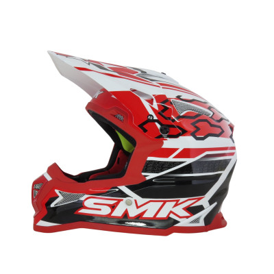 Шолом SMK ALLTERRA-S01 GL123 GLOSS WHITE (BLACK/RED) 620мм 2XL