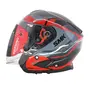 Шолом SMK GTJ-S01 GL236 GLOSS BLACK (RED/GREY) 550мм S