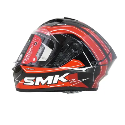 Шолом SMK STELLAR-S01 GL231 GLOSS BLACK (RED/WHITE) 590мм L