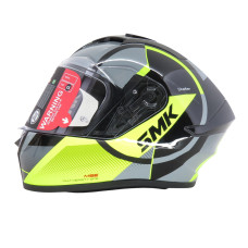 Шолом SMK STELLAR-S01 GL264 GLOSS BLACK (GREY/YELLOW) 620мм 2XL