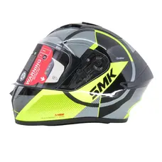 Шолом SMK STELLAR-S01 GL264 GLOSS BLACK (GREY/YELLOW) 610мм XL
