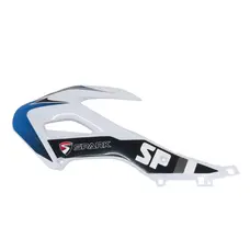 Пластик бака бічний передній (лівий) SPARK SP150D-1/SP200D-1/SP250D-1 (білий з синім)