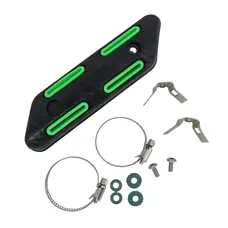 Накладка коліна глушника теплозахисна (чорний з зеленим)