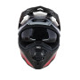 Шолом GEON 722 SHINY BLACK/WHITE-RED XS (53-54)