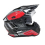 Шолом GEON 722 SHINY BLACK/WHITE-RED XS (53-54)