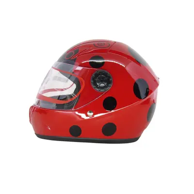 Шолом HF-909 E31 (червоний) (дитячий закритий/біле скло) MotoTech