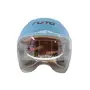 Шолом T68 Брова (синій) (дитячий/відкритий/біле скло) MotoTech