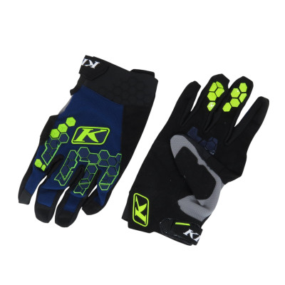 Рукавиці KLIM Dakar Glove (синій з лаймовим) M