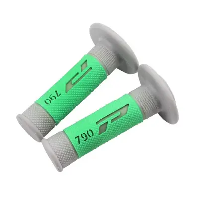 Ручки руля (л+п) (гріпси) Progrip 790 (сірий з зеленим)