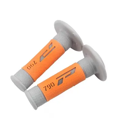 Ручки руля (л+п) (гріпси) Progrip 790 (сірий з помаранчевим)