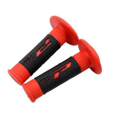 Ручки руля (л+п) (гріпси) Progrip 790 (червоний з чорним)