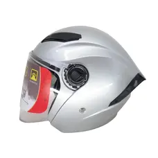 Шолом MT 606 (сірий) (відкритий/біле скло+вбудовані окуляри)